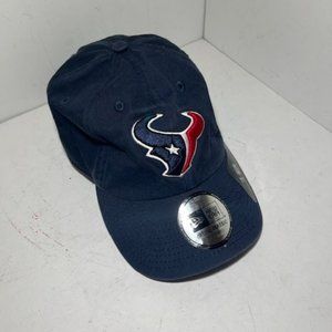 Houston Texans New Era Navy Blue Embroidered Campus Cap‎ Hat One Size
